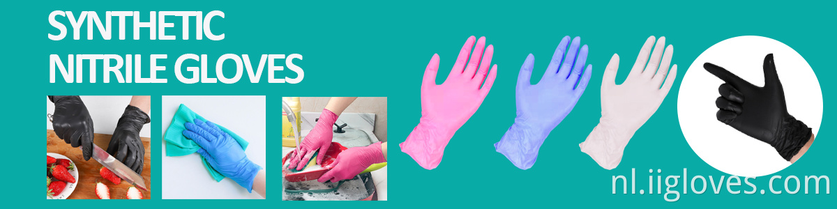 Hoge kwaliteit wegwerpbare poederhandschoenen ziekenhuis nitrilhandschoen poedervrije medische nitrilhandschoenen